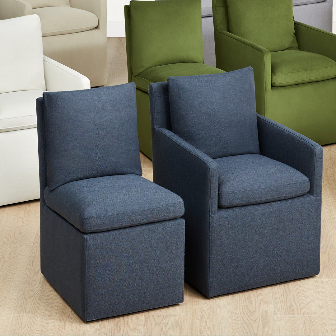 Alayaa Performance Upholstered Armchair with Casters